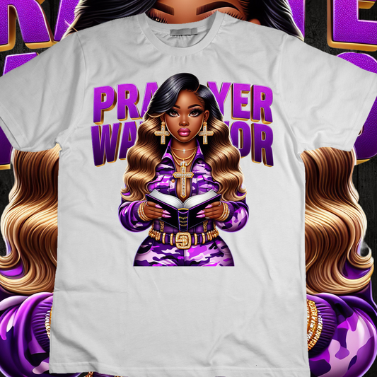 Prayer Warrior Woman T-Shirt